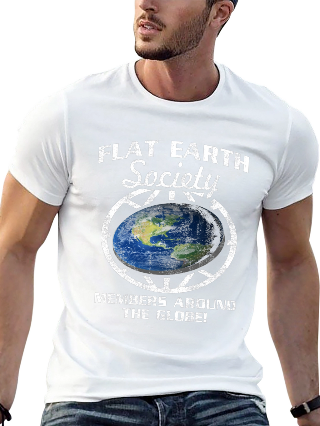 Flat Earth Society Graphic T-Shirt