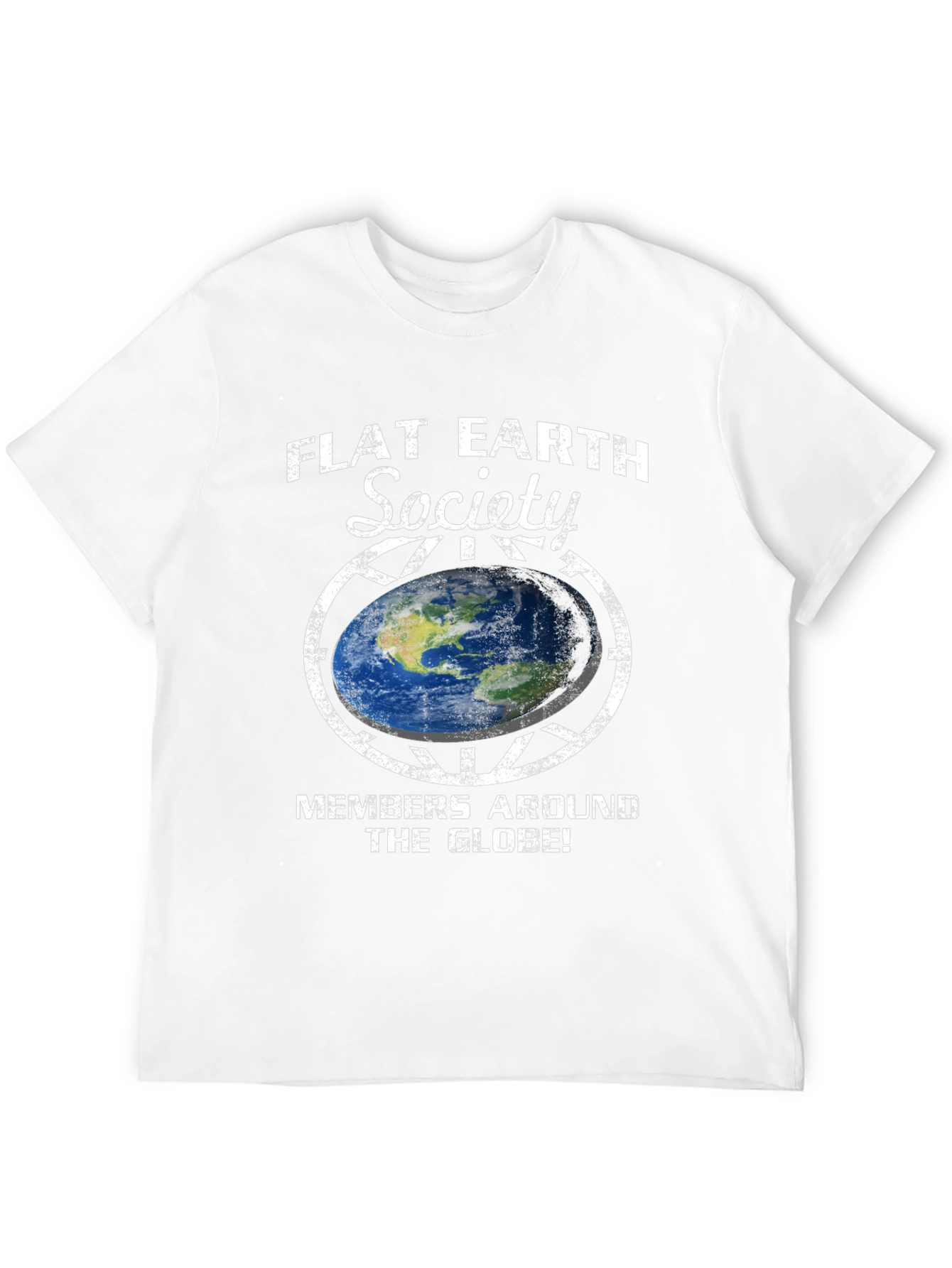 Flat Earth Society Graphic T-Shirt