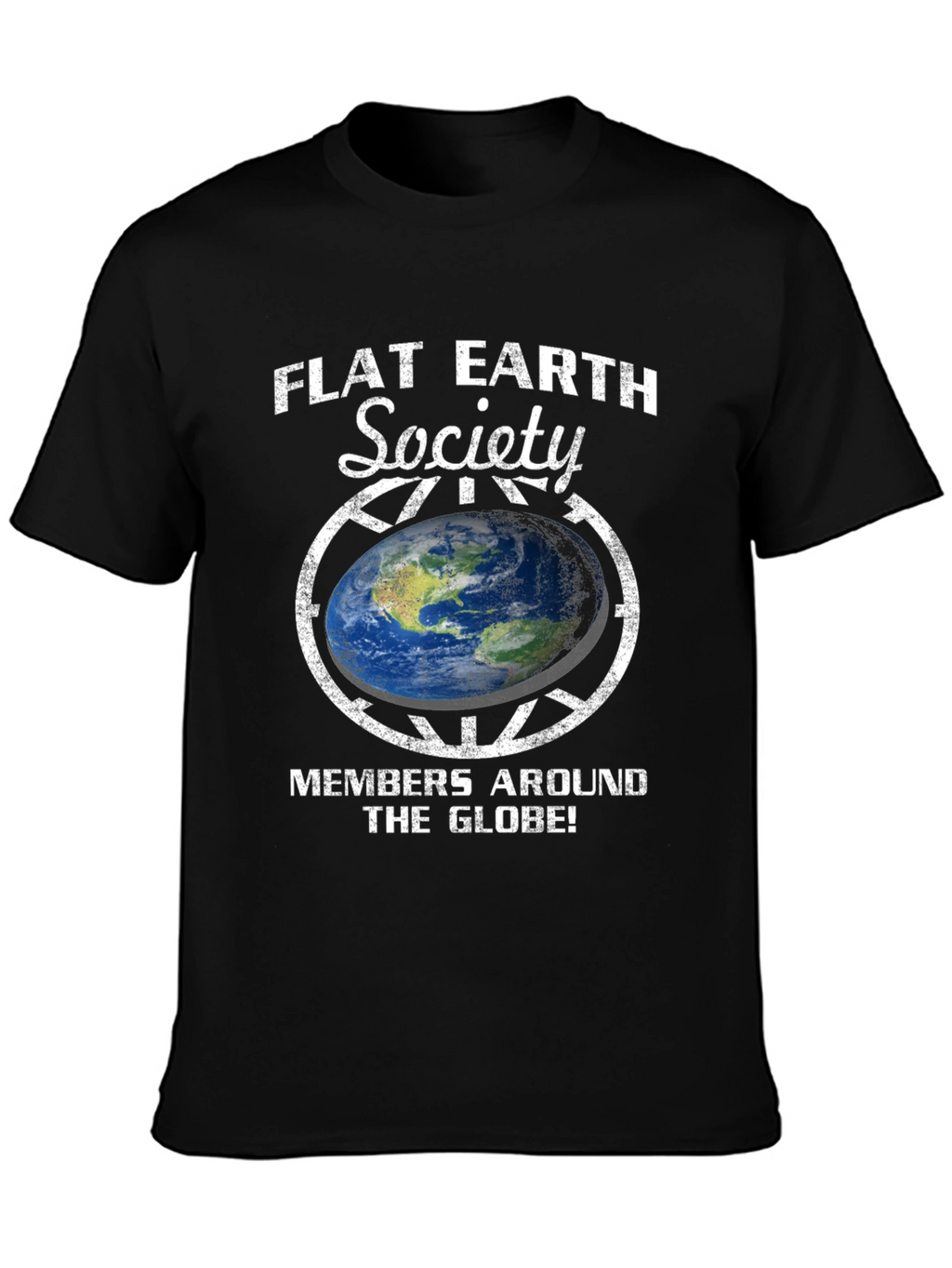 Flat Earth Society Graphic T-Shirt