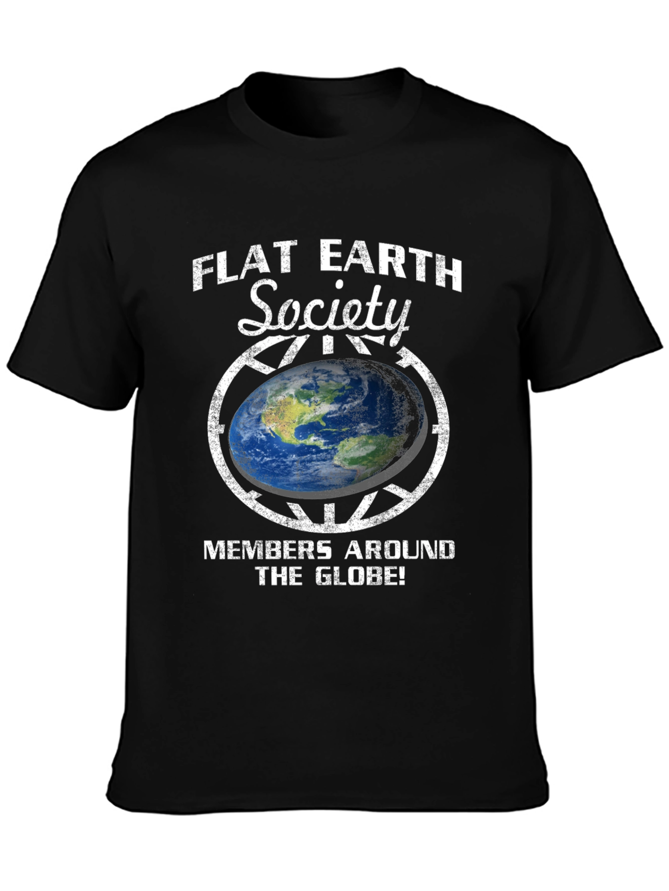 Flat Earth Society Graphic T-Shirt