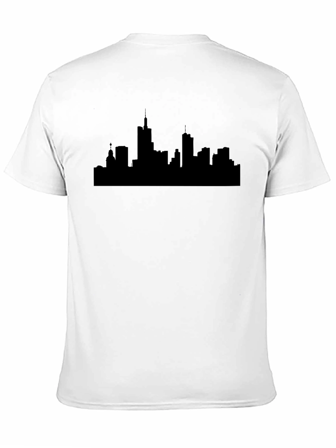 Cityscape Silhouette Black T-Shirt