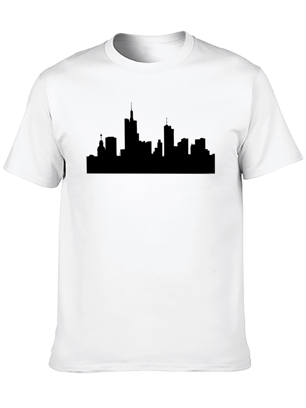 Cityscape Silhouette Black T-Shirt