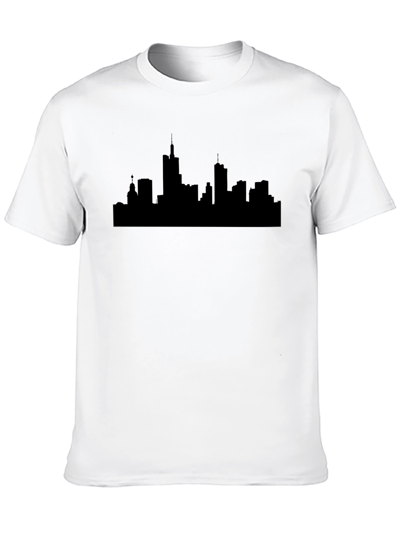 Cityscape Silhouette Black T-Shirt