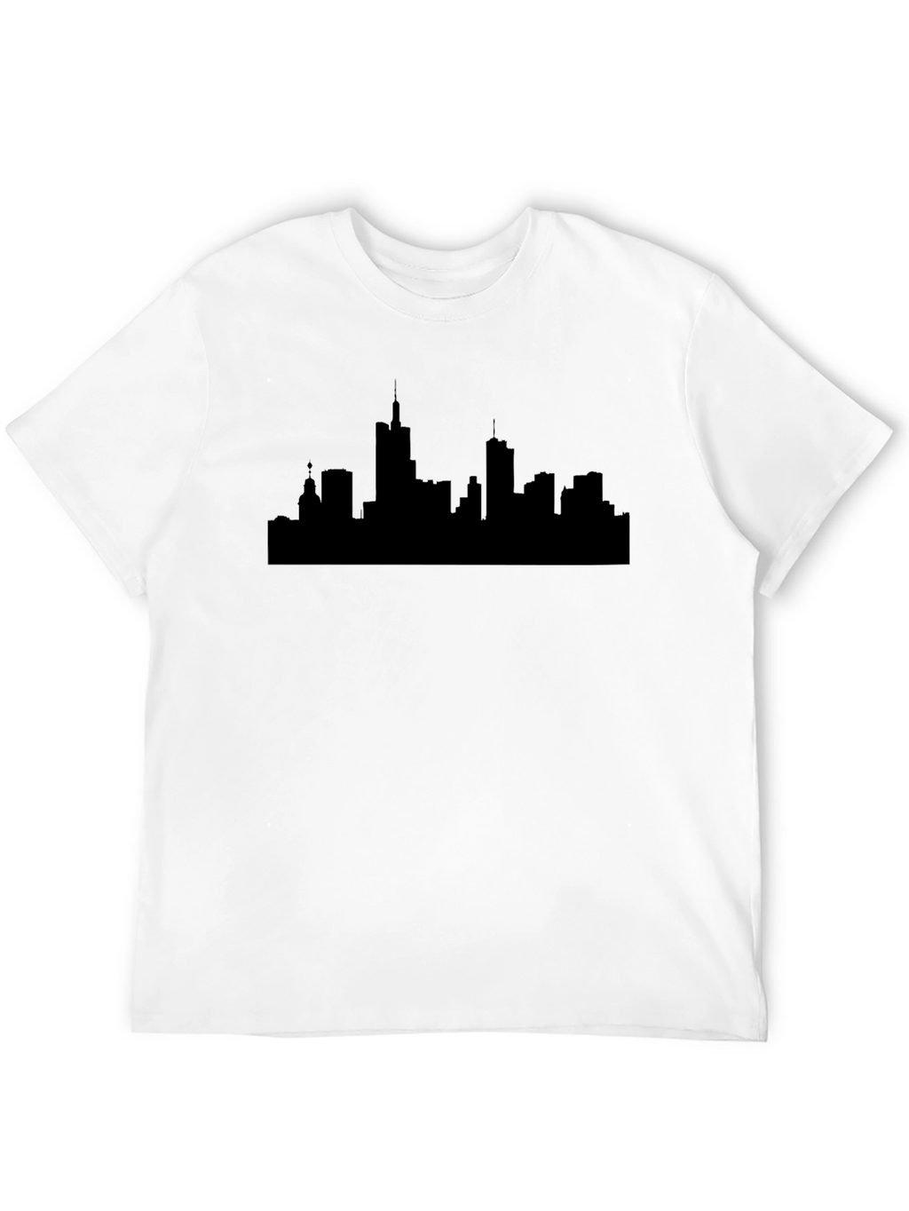 Cityscape Silhouette Black T-Shirt