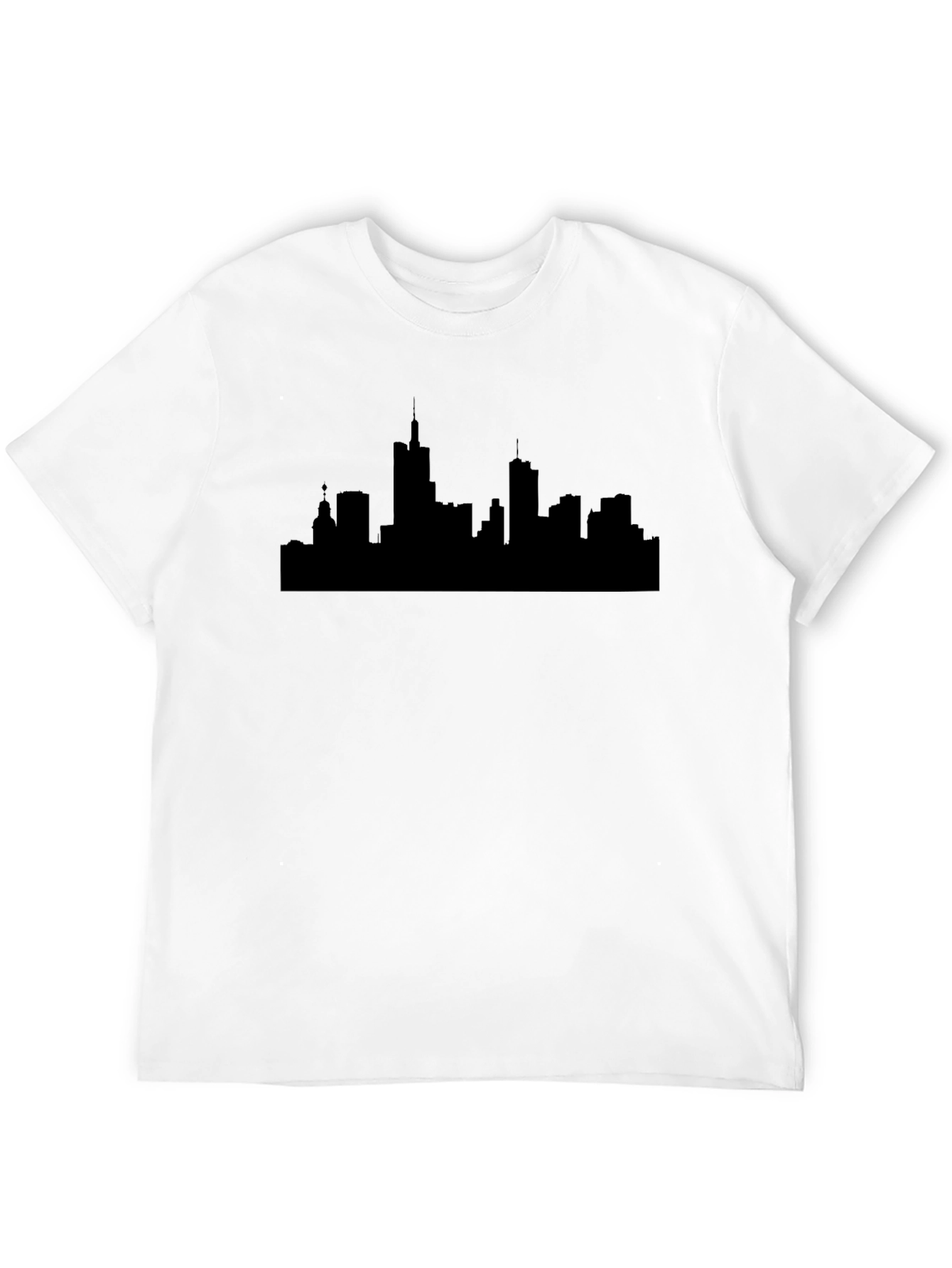 Cityscape Silhouette Black T-Shirt