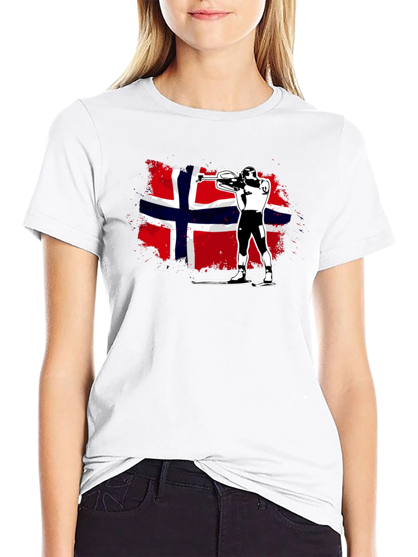 Norway Biathlon T-Shirt - Nordic Skiing Tee