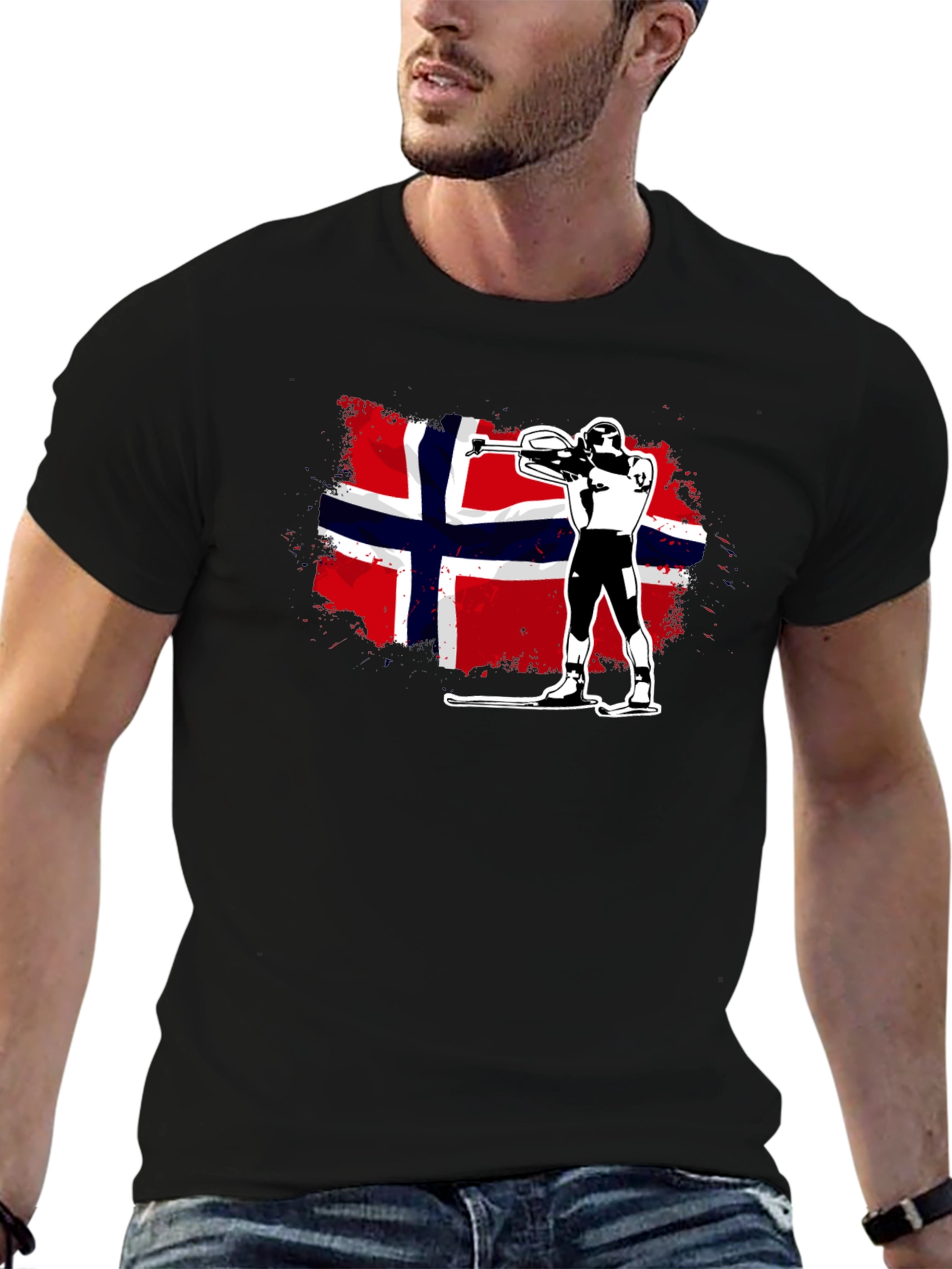 Norway Biathlon T-Shirt - Nordic Skiing Tee