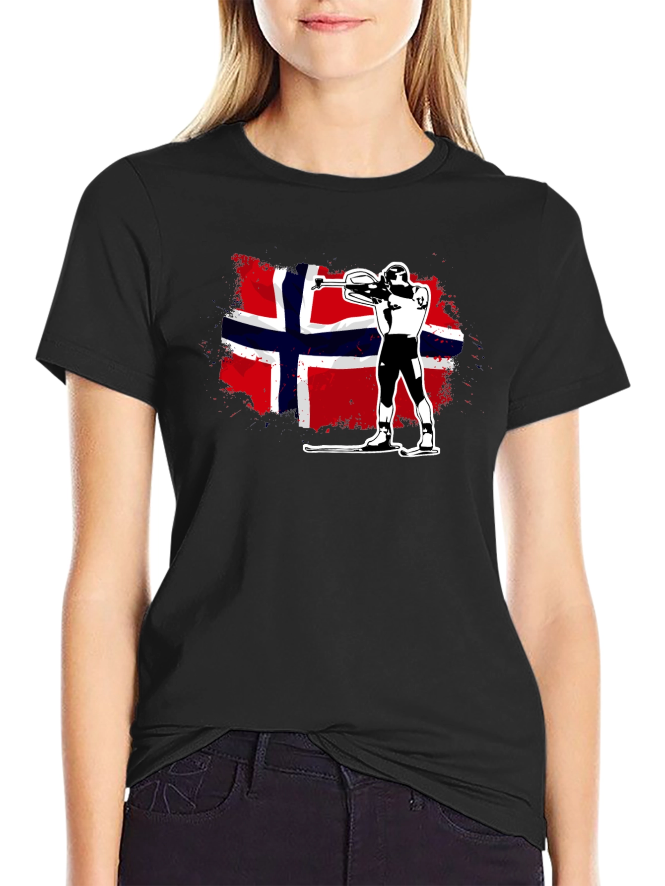 Norway Biathlon T-Shirt - Nordic Skiing Tee