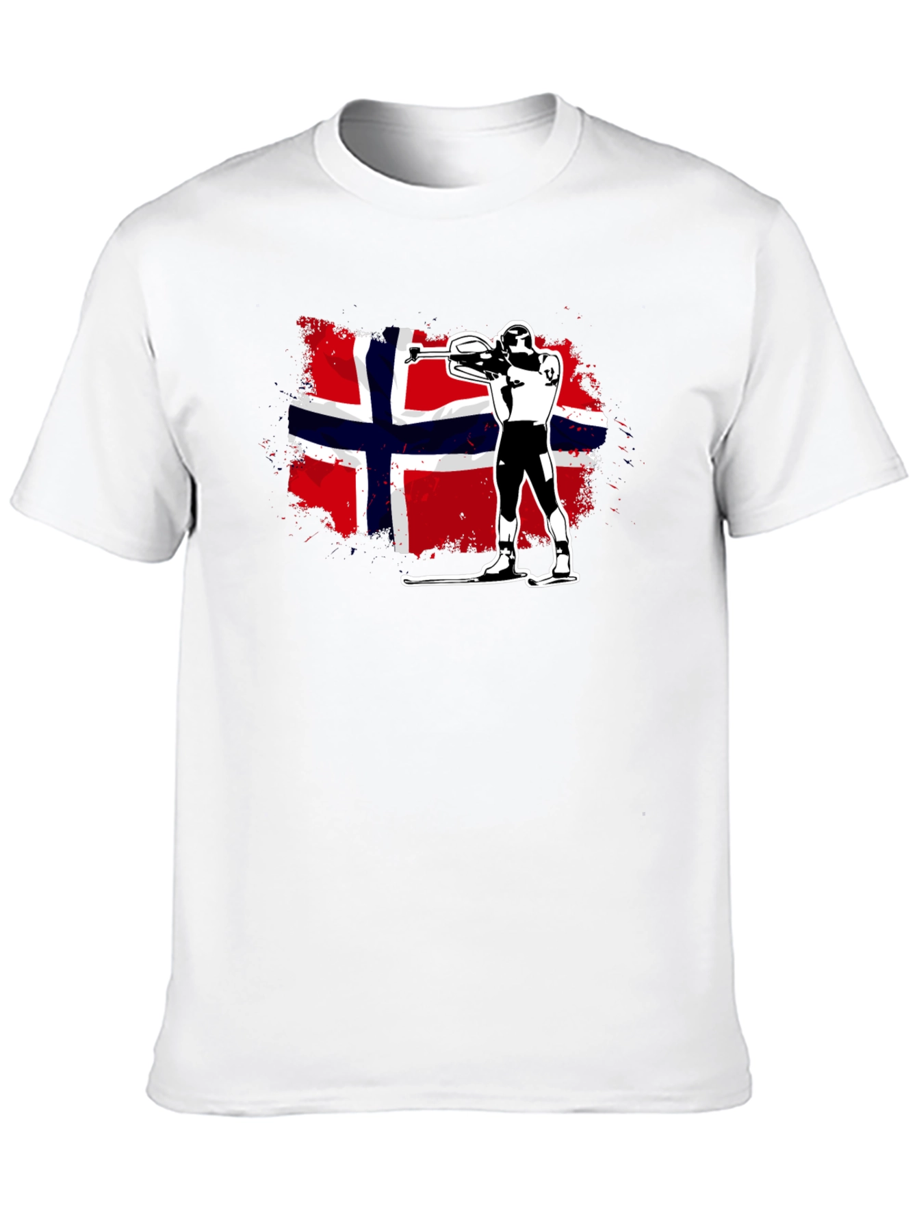 Norway Biathlon T-Shirt - Nordic Skiing Tee
