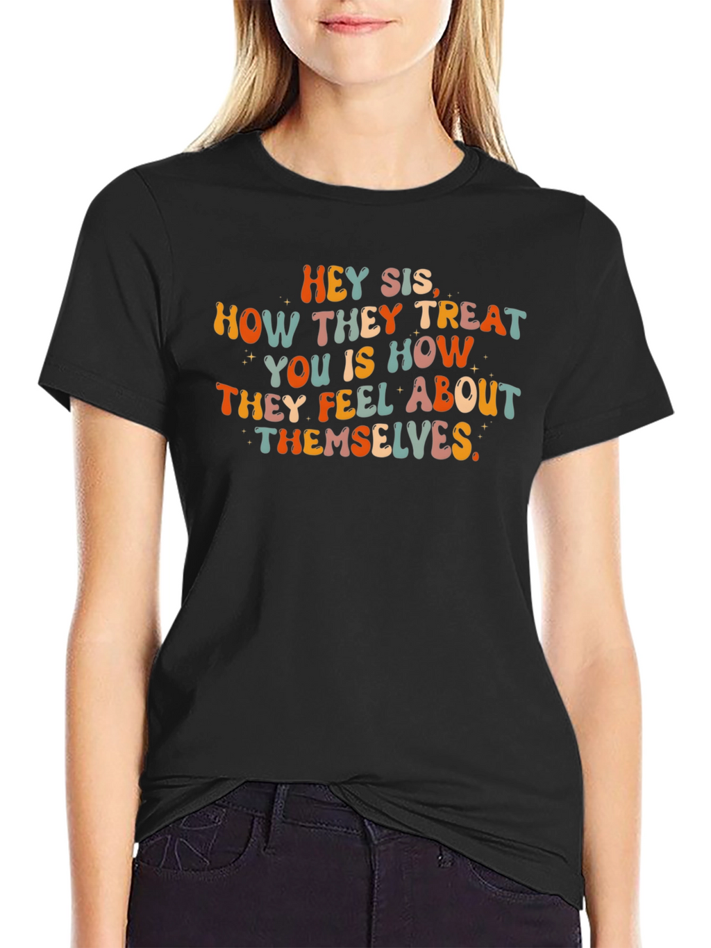 Hey Sis Graphic Tee - Inspirational Message