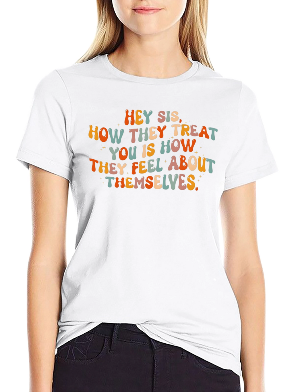 Hey Sis Graphic Tee - Inspirational Message
