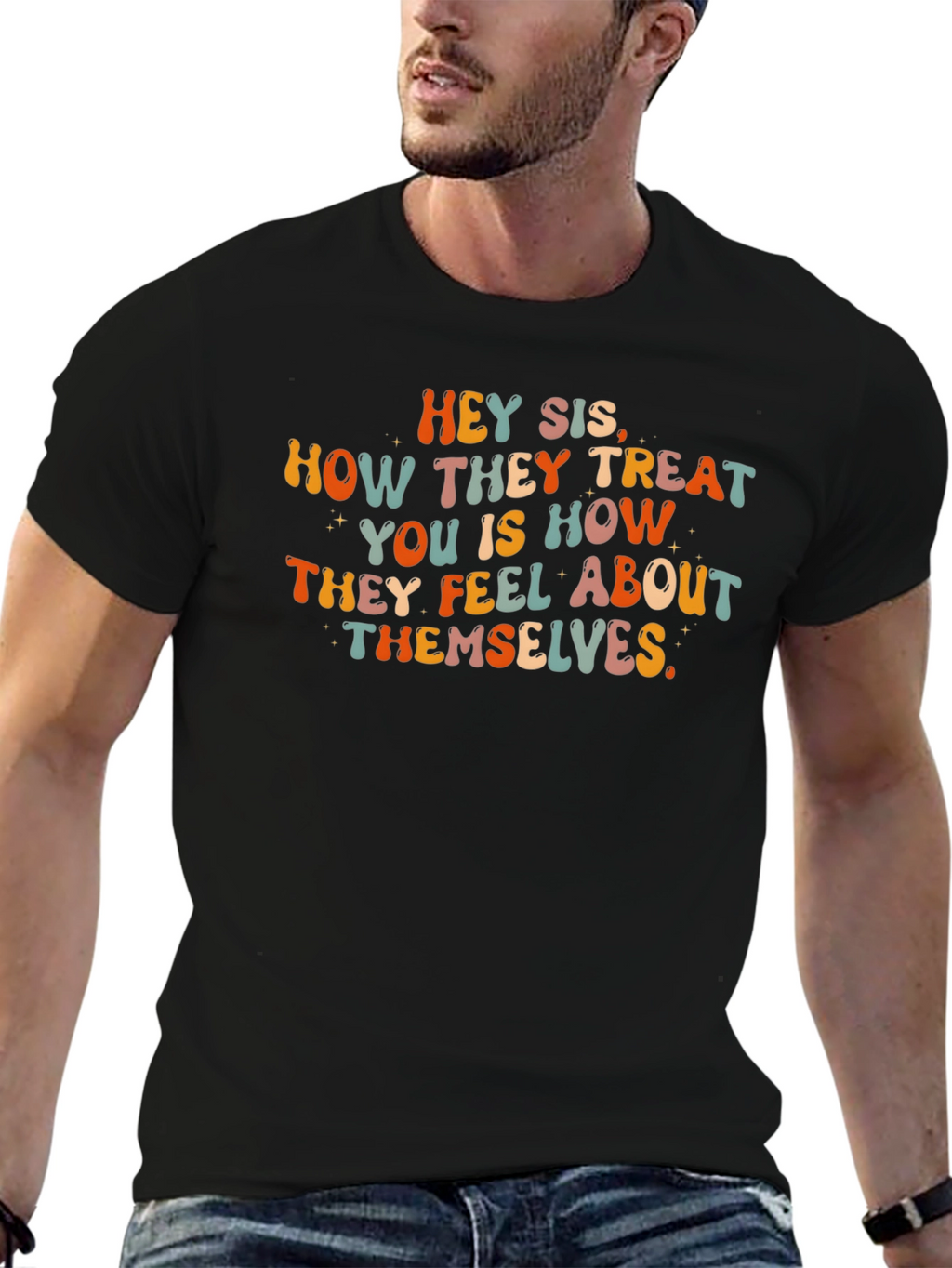 Hey Sis Graphic Tee - Inspirational Message