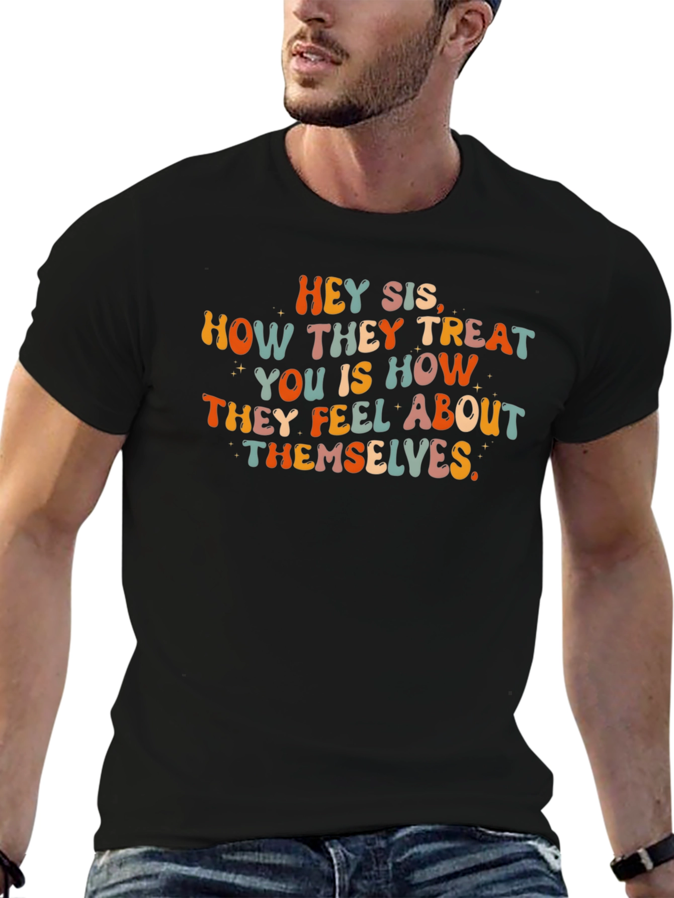 Hey Sis Graphic Tee - Inspirational Message