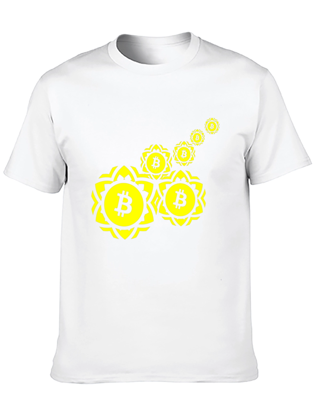 Bitcoin Floral T-Shirt - Crypto Style