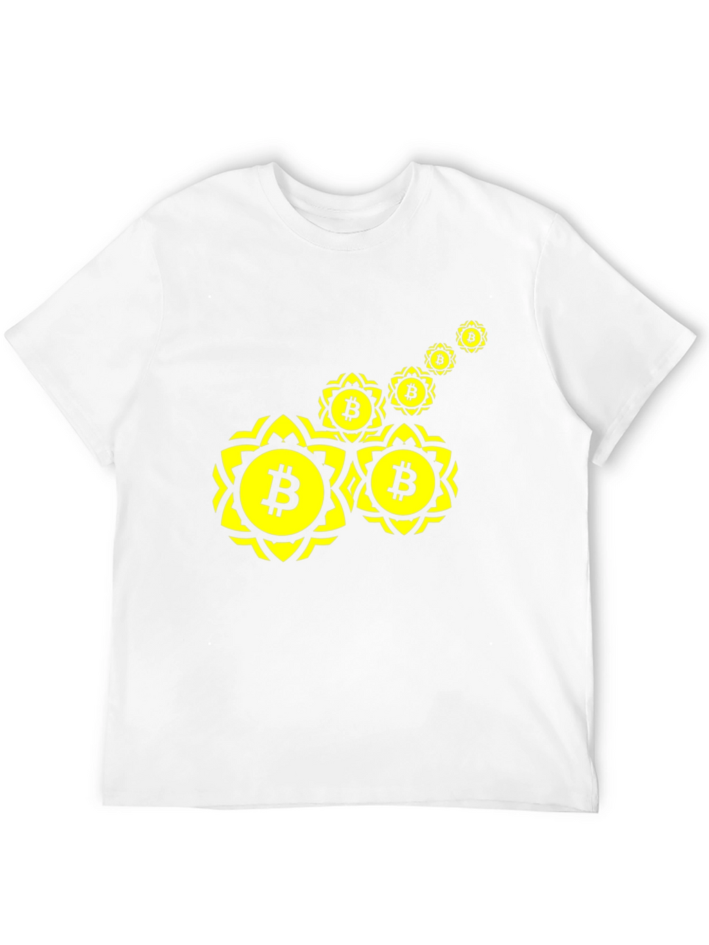 Bitcoin Floral T-Shirt - Crypto Style