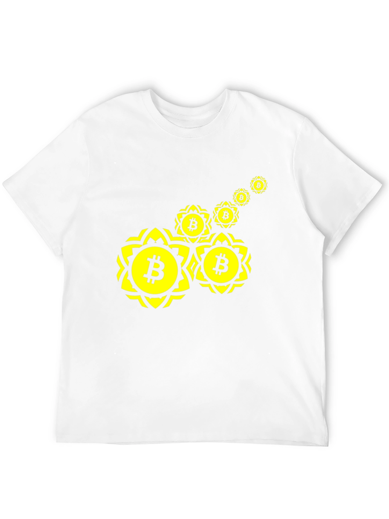 Bitcoin Floral T-Shirt - Crypto Style