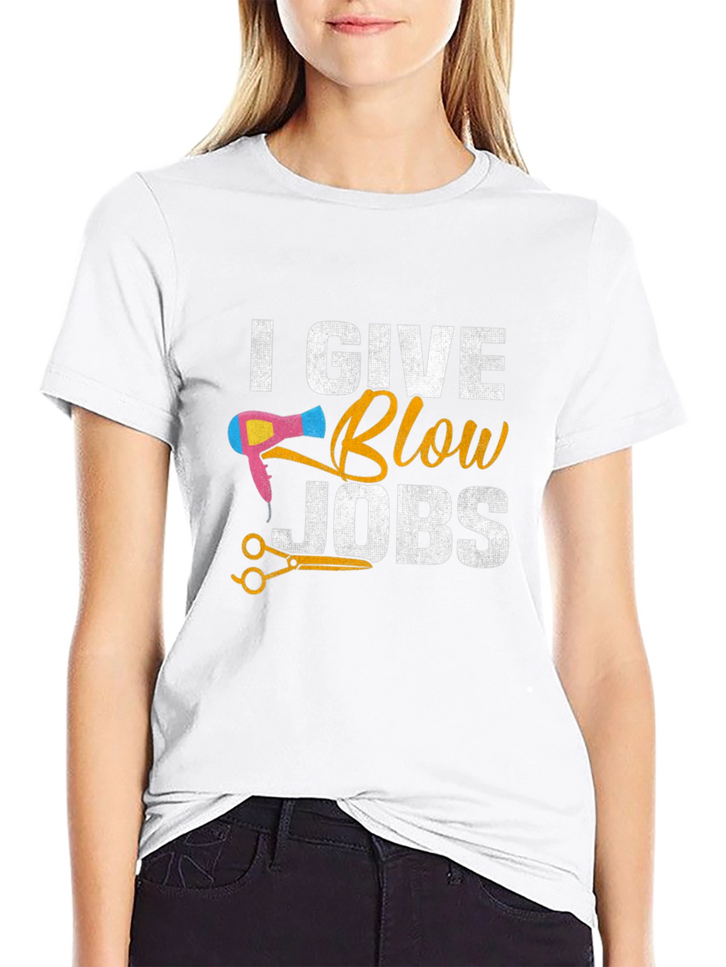I Give Blow Jobs Funny Hairdresser Barber T-Shirt