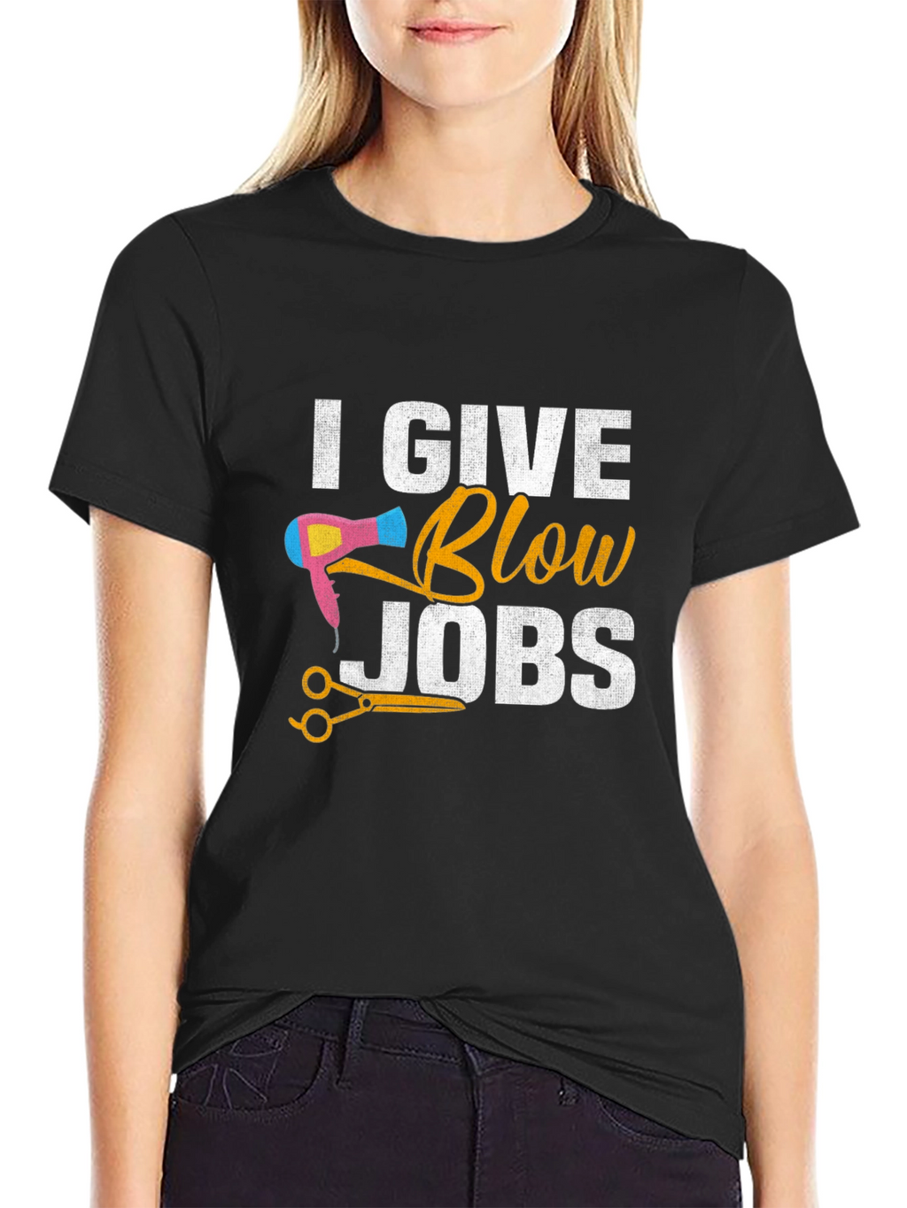 I Give Blow Jobs Funny Hairdresser Barber T-Shirt