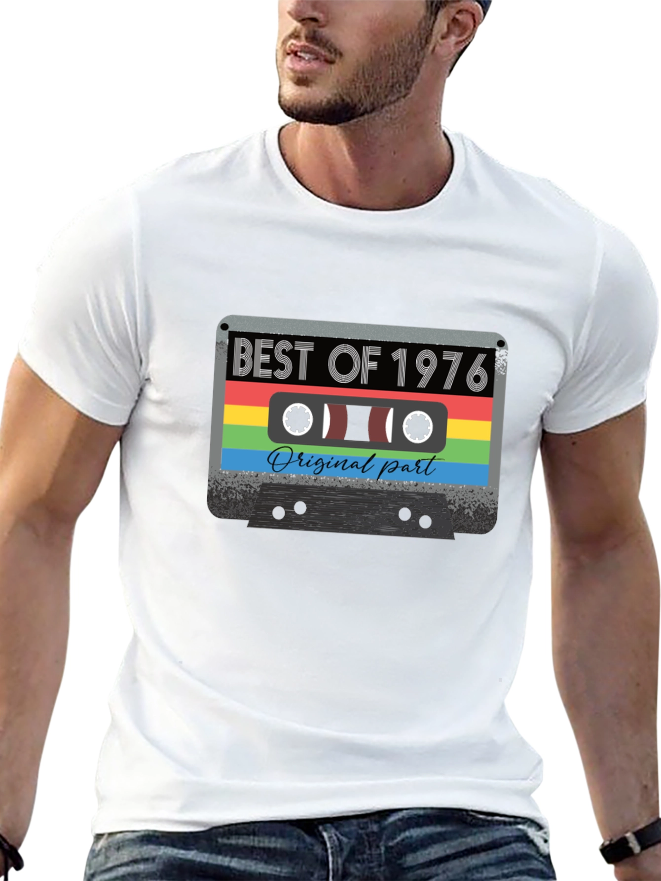 Best of 1976 Retro Cassette Tape Graphic T-Shirt