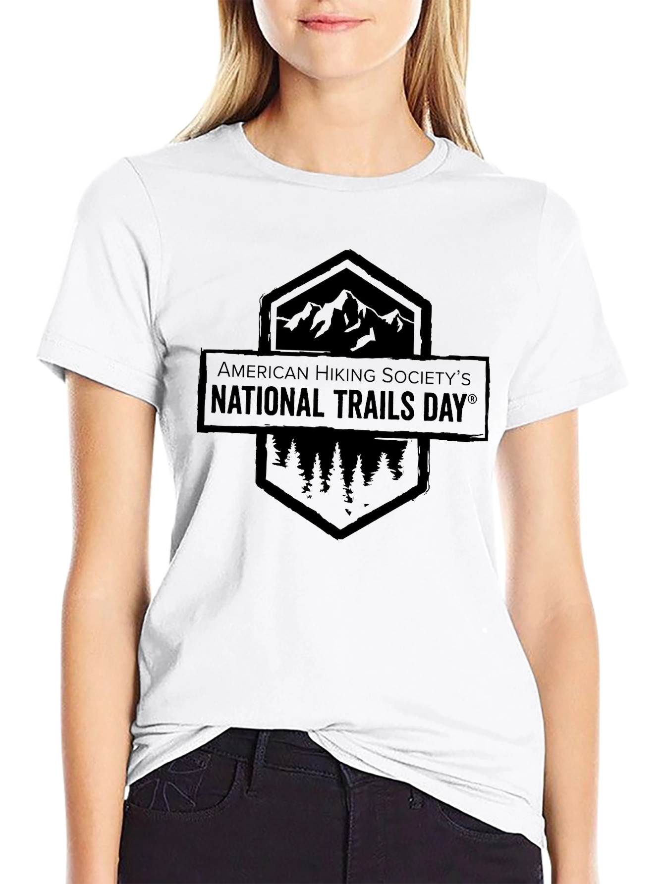 National Trails Day Black T-Shirt