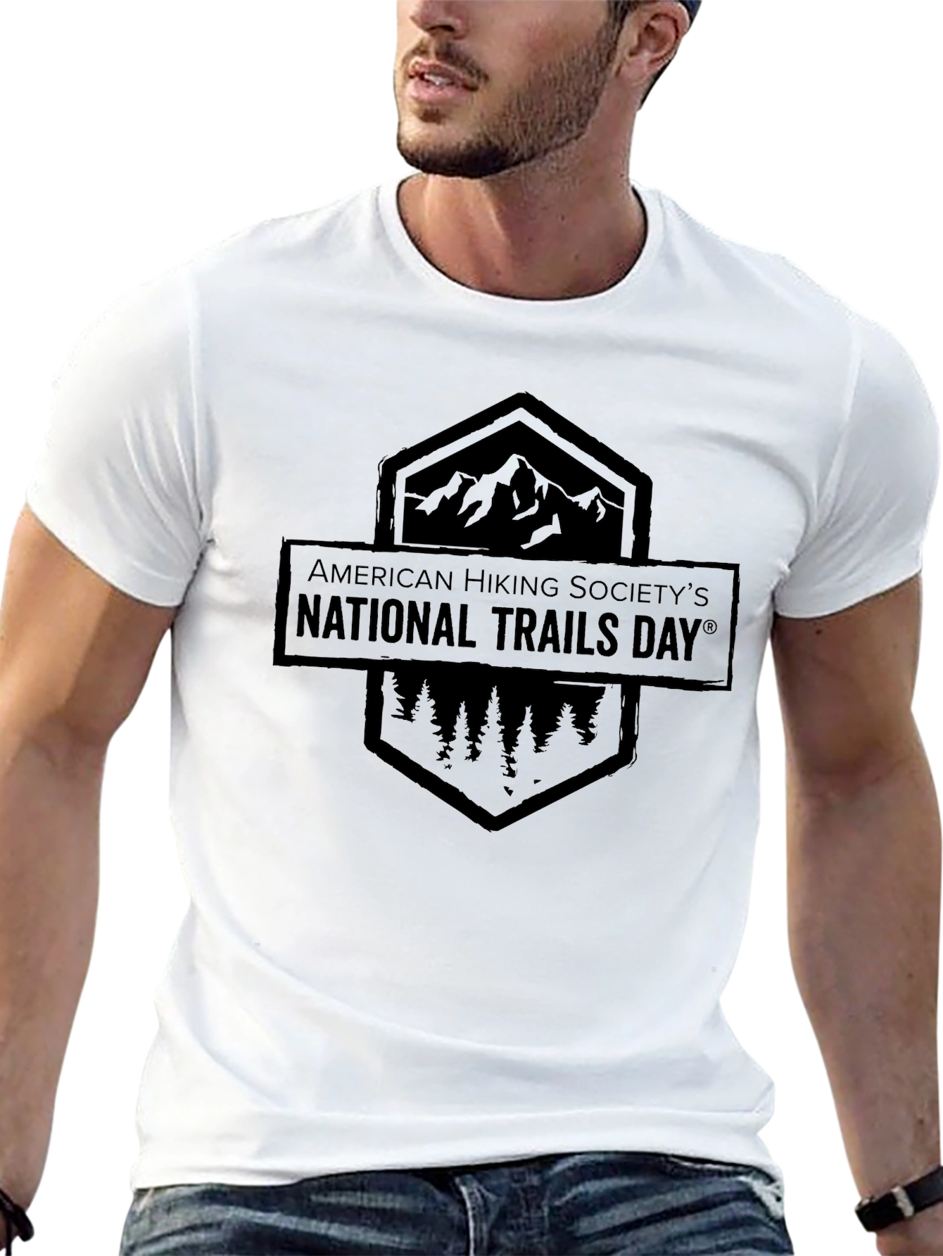 National Trails Day Black T-Shirt