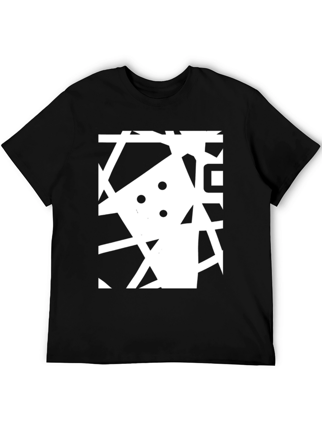 Abstract Graphic Black T-Shirt