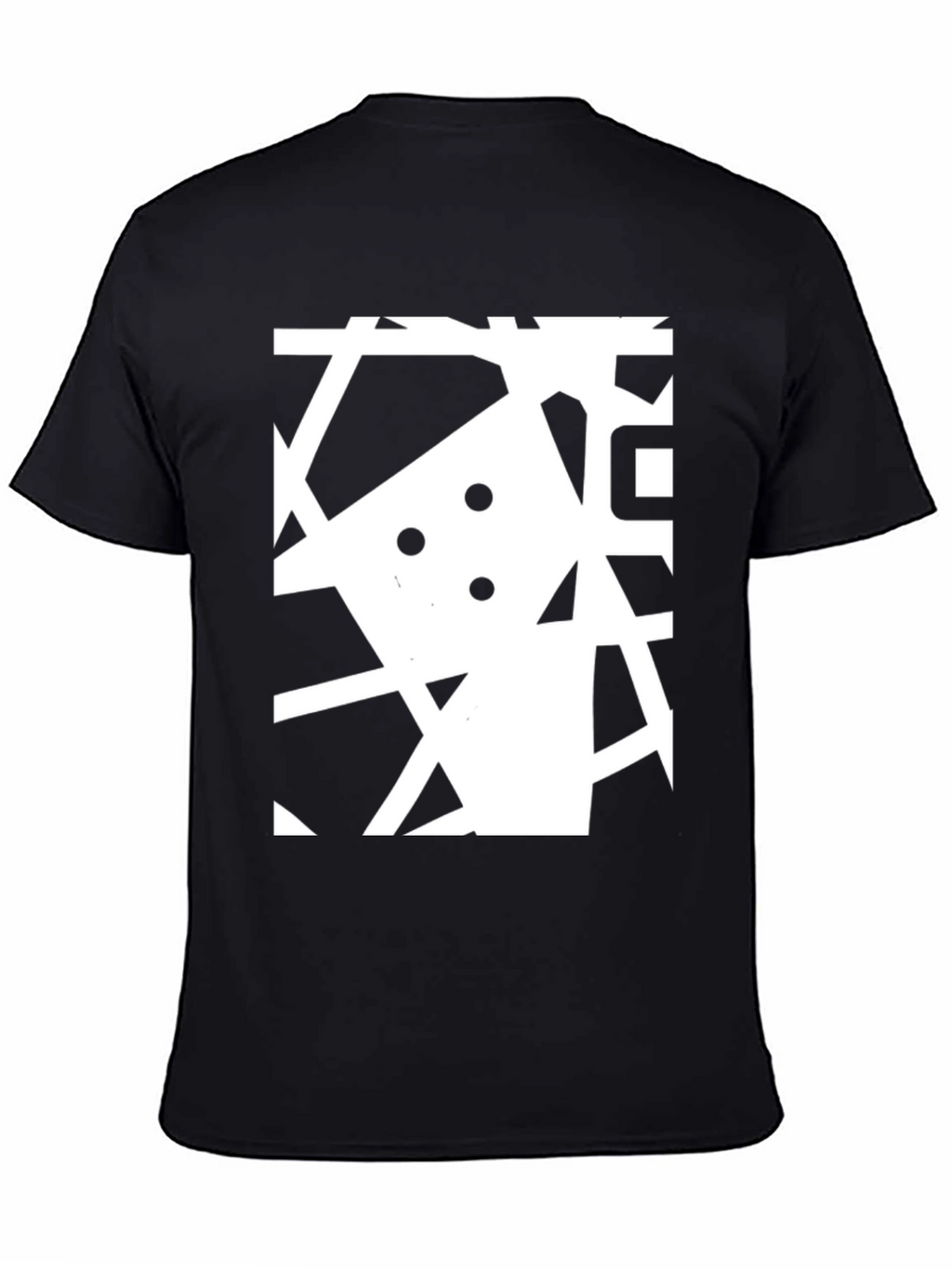 Abstract Graphic Black T-Shirt