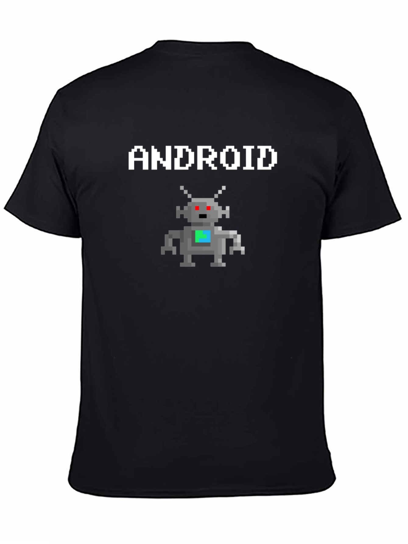 Android Pixel Art T-Shirt - Retro Geek Style