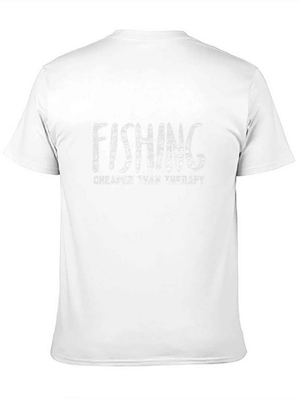 Fishing Cheaper Than Therapy Black T-Shirt