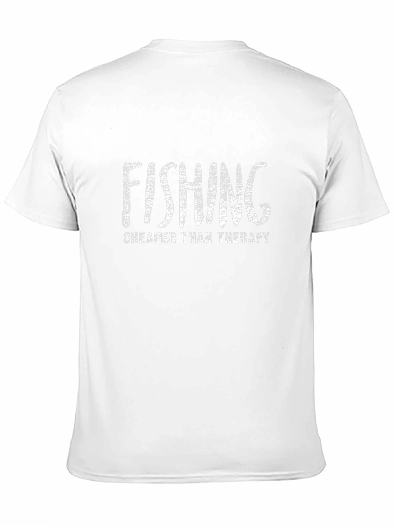 Fishing Cheaper Than Therapy Black T-Shirt