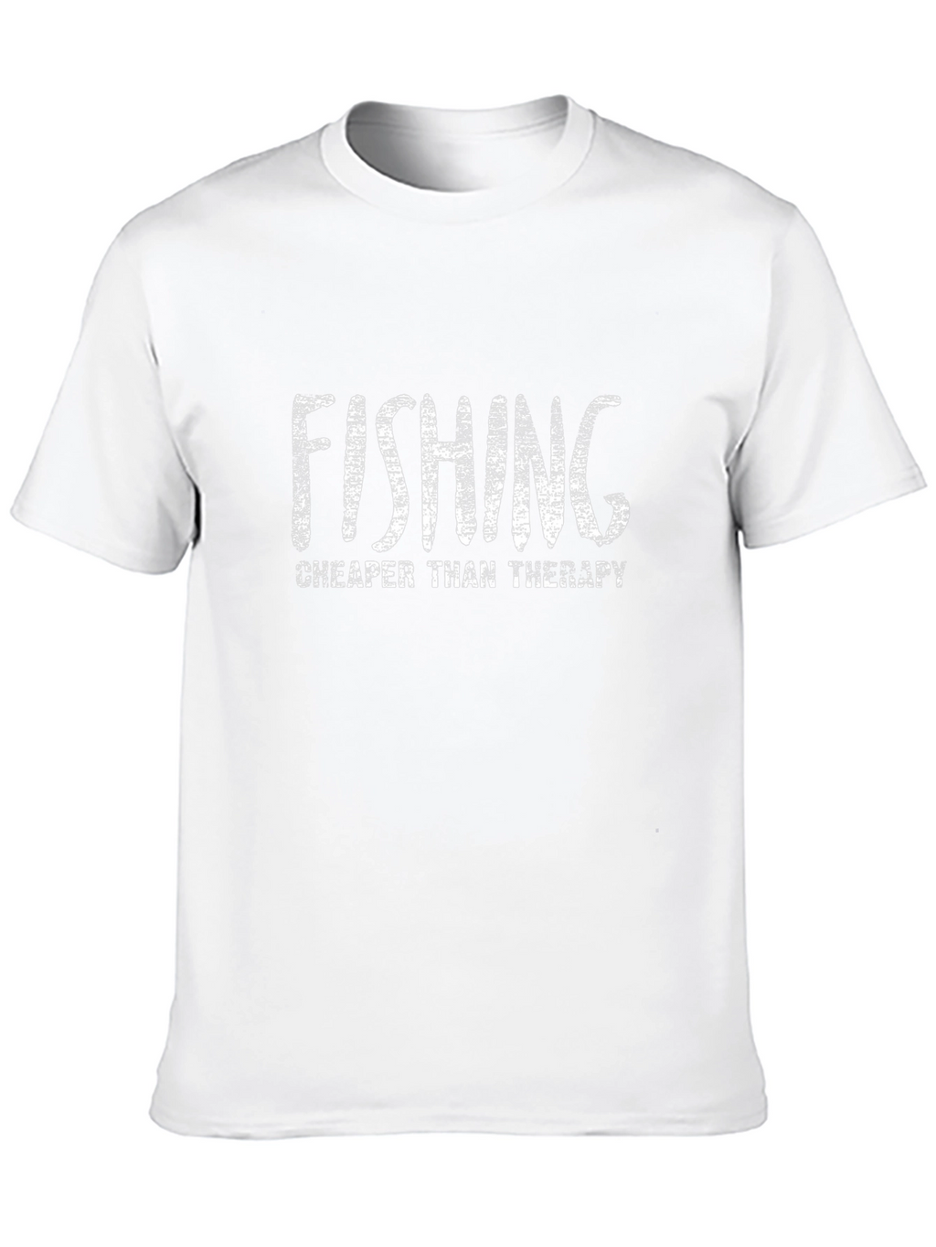 Fishing Cheaper Than Therapy Black T-Shirt