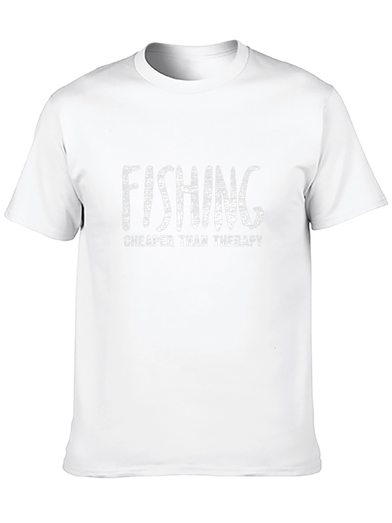 Fishing Cheaper Than Therapy Black T-Shirt