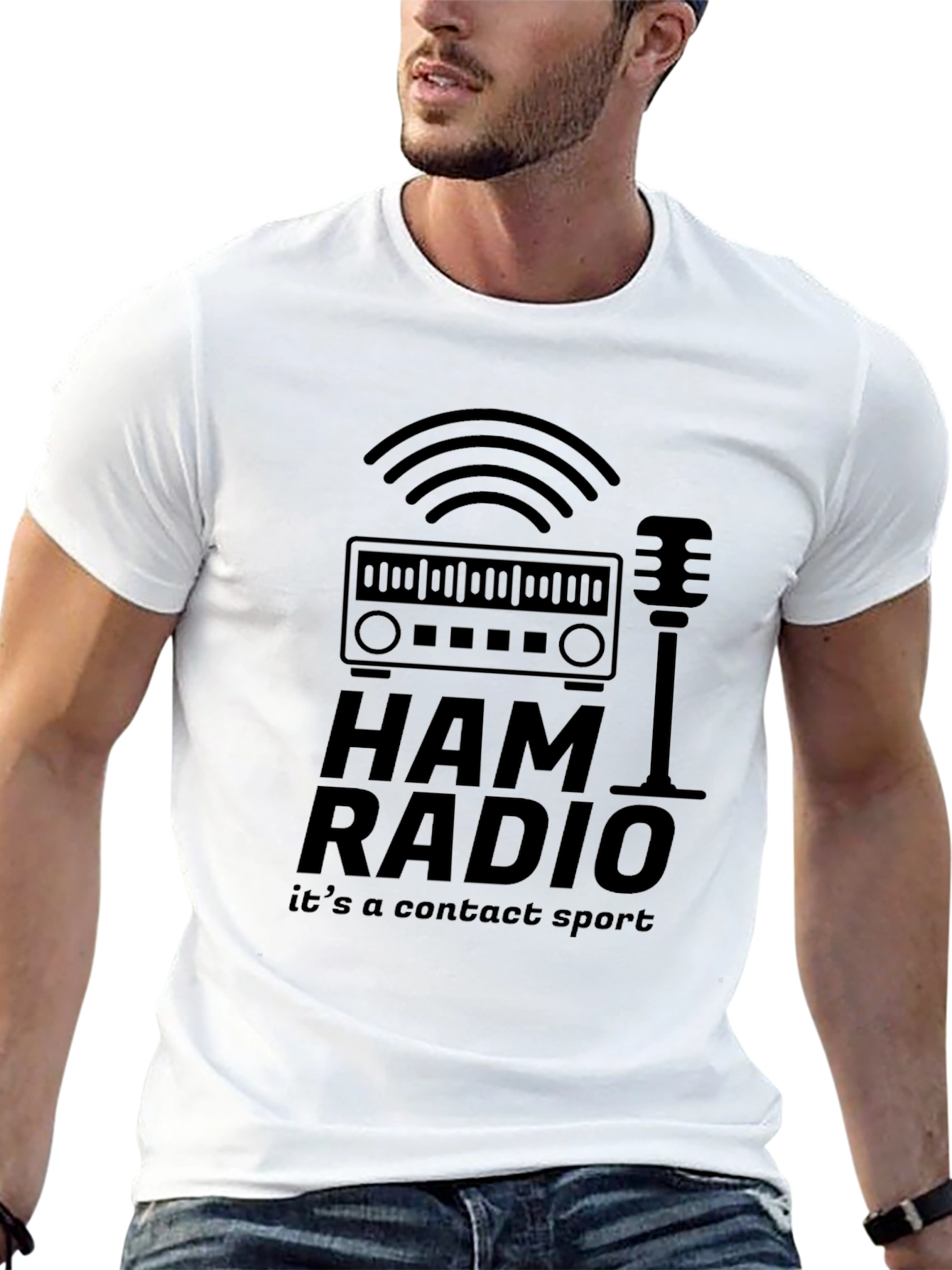 Ham Radio Its a Contact Sport Graphic T-Shirt