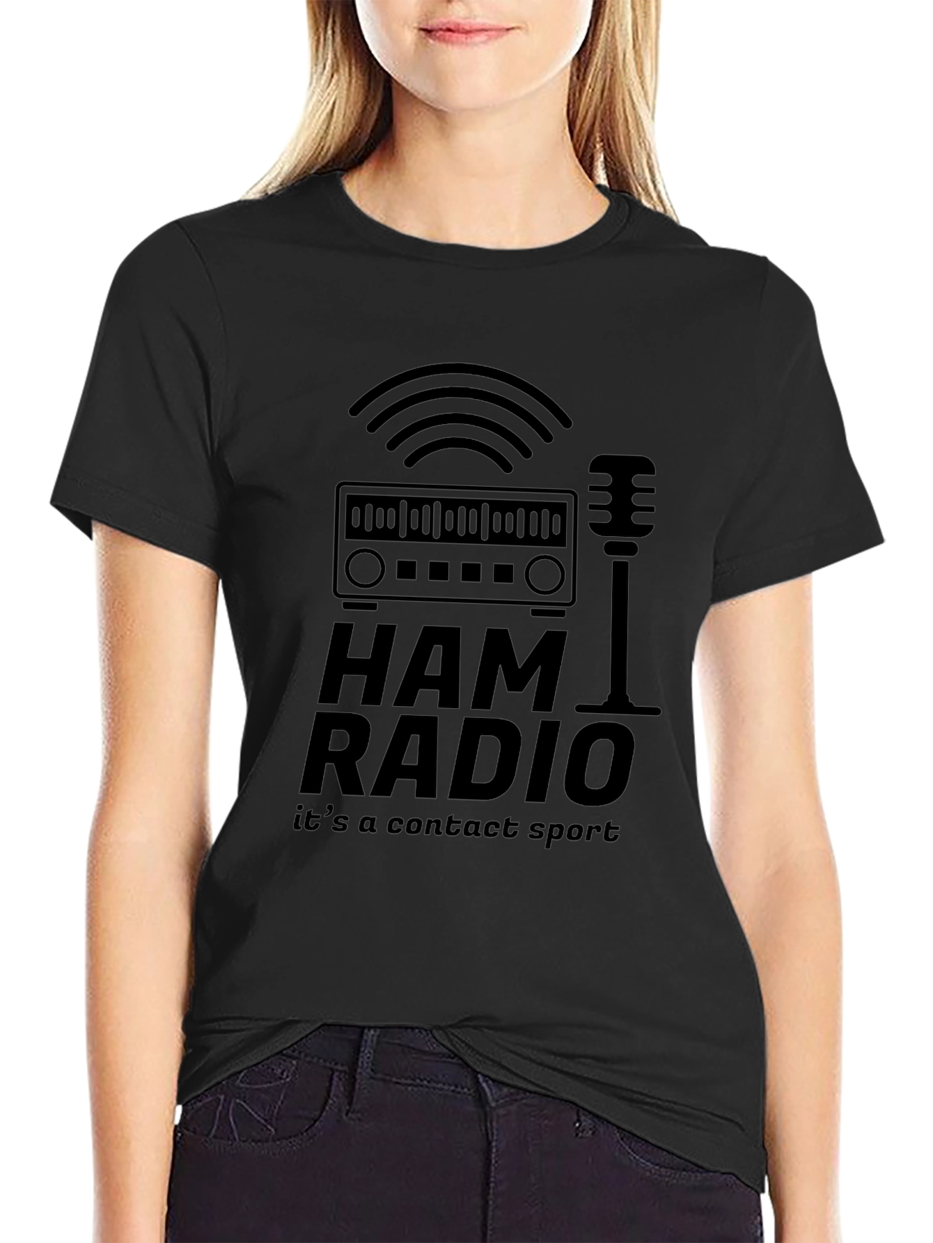 Ham Radio Its a Contact Sport Graphic T-Shirt