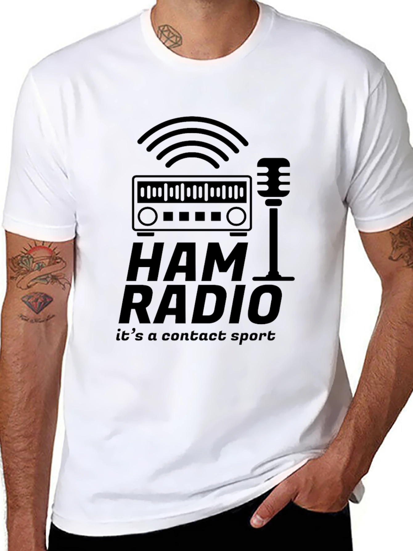 Ham Radio Its a Contact Sport Graphic T-Shirt