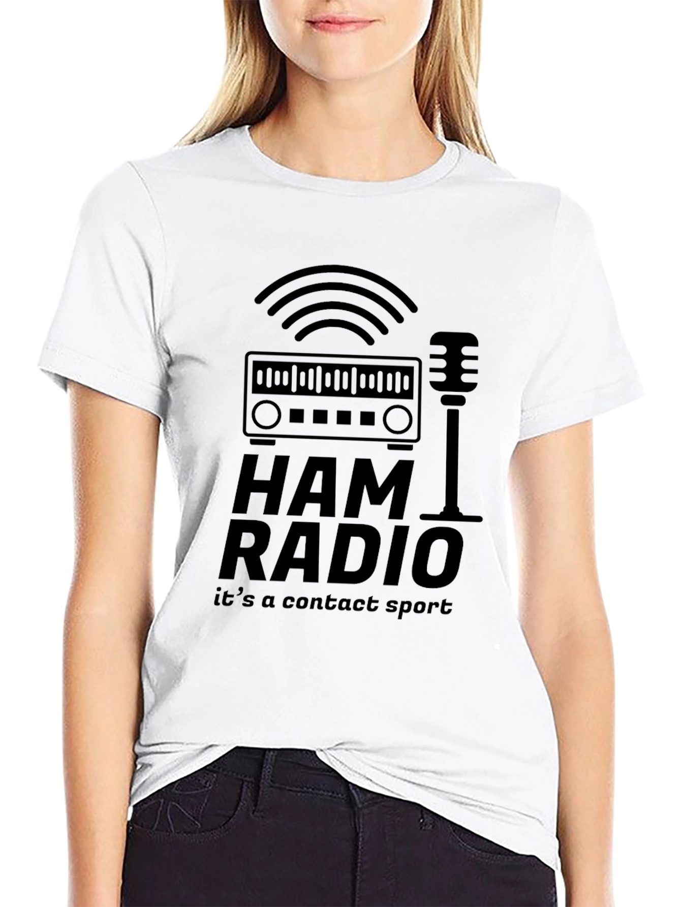 Ham Radio Its a Contact Sport Graphic T-Shirt