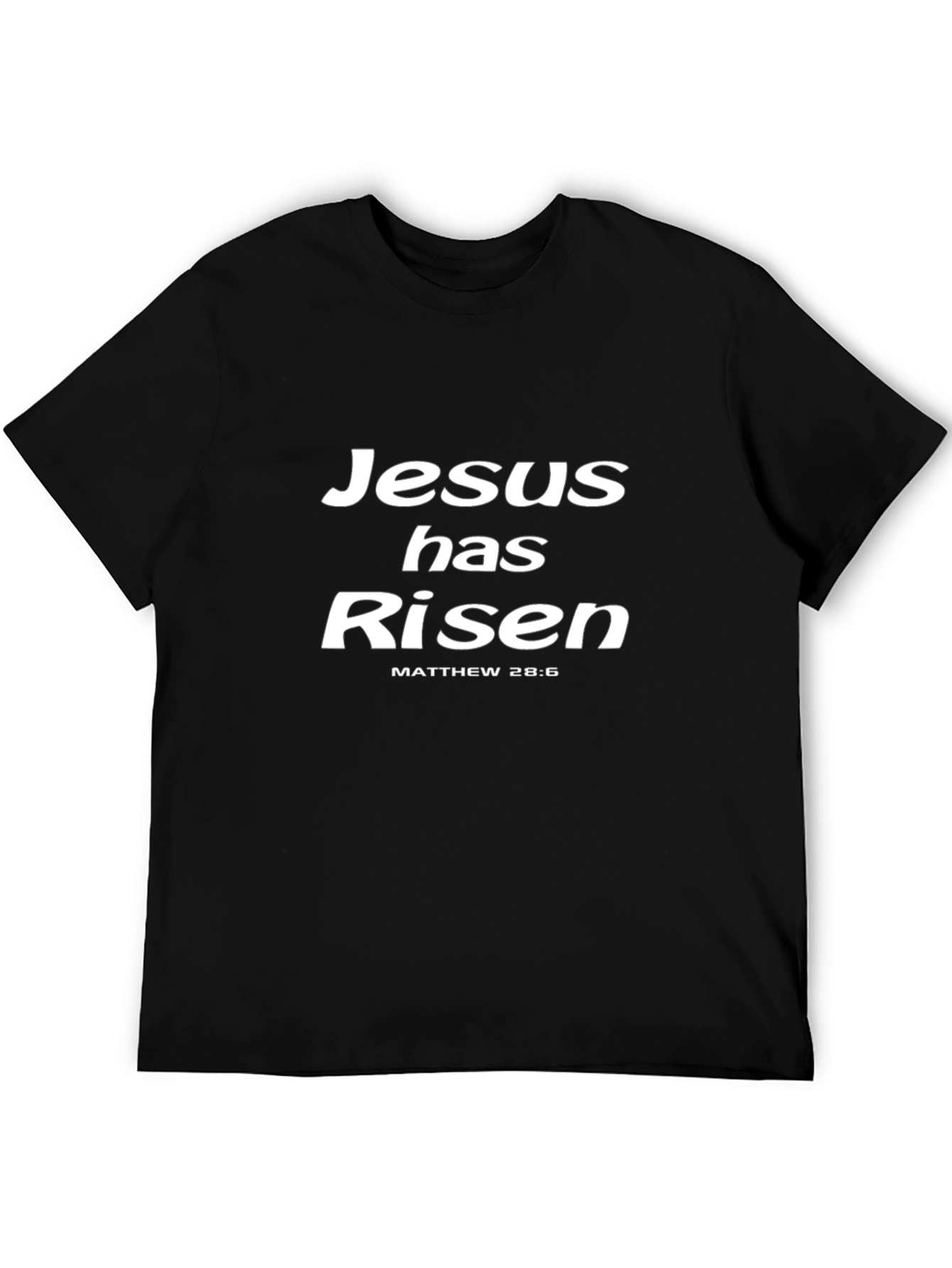 Jesus Has Risen T-Shirt - Matthew 28:6 - Christian Easter