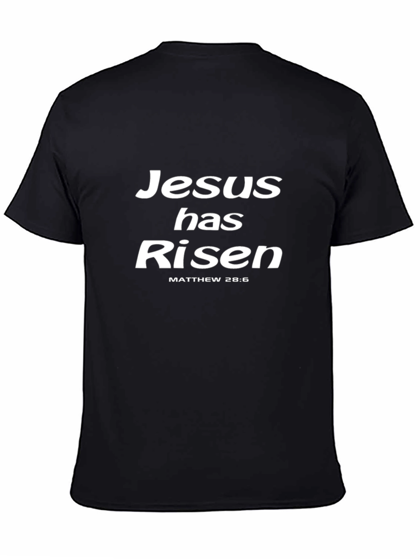 Jesus Has Risen T-Shirt - Matthew 28:6 - Christian Easter