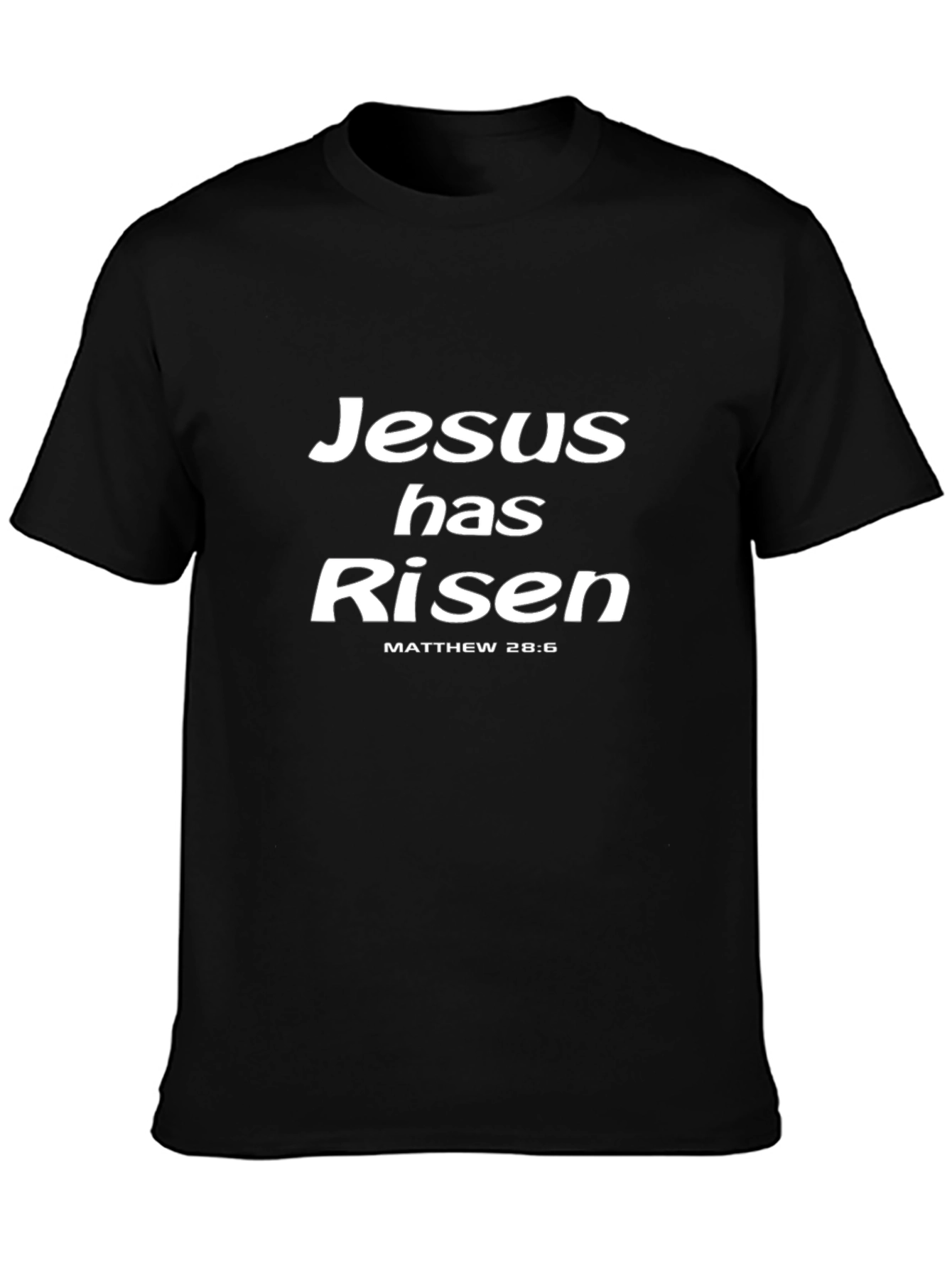 Jesus Has Risen T-Shirt - Matthew 28:6 - Christian Easter