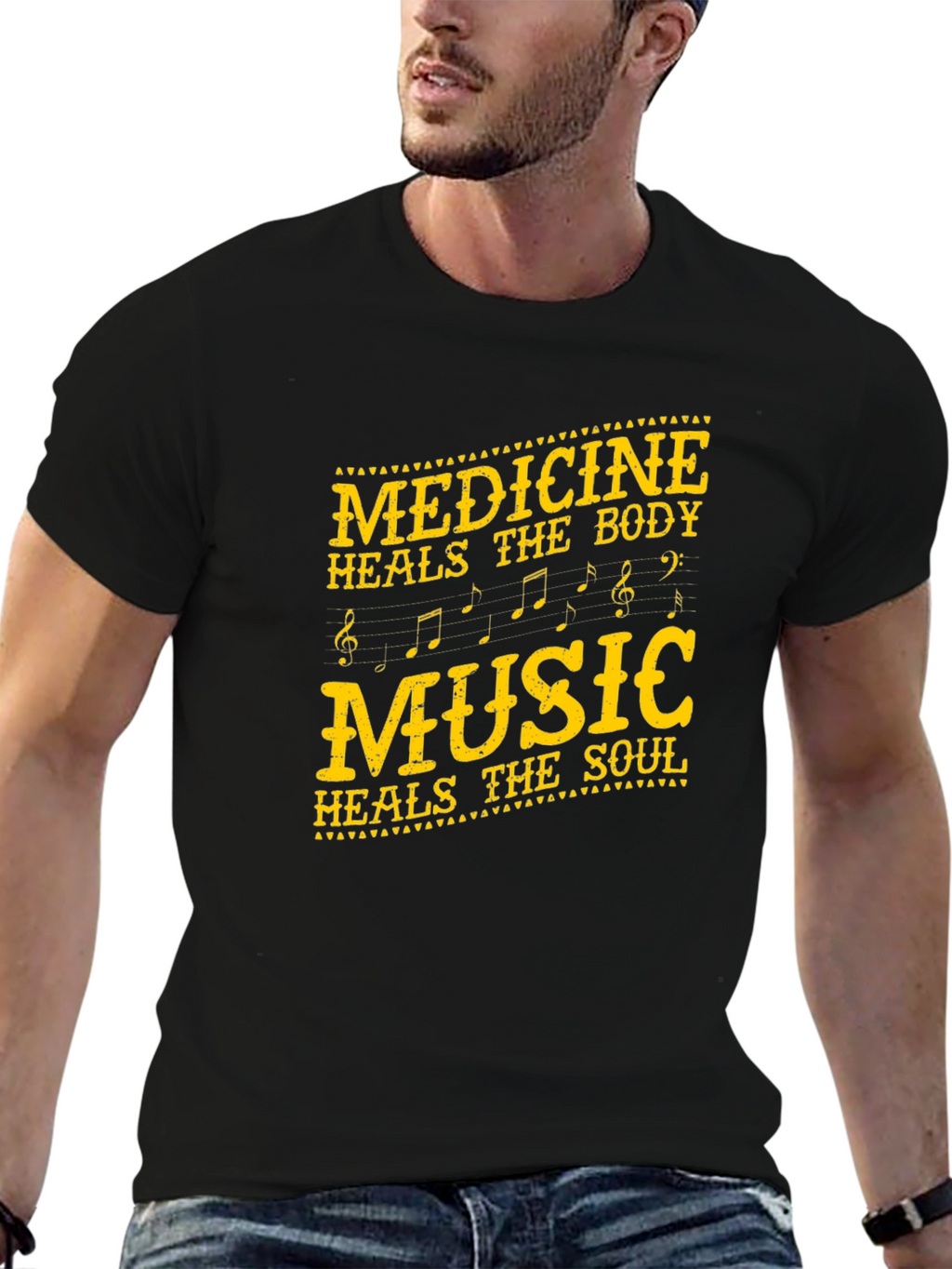 Medicine & Music Heals Graphic Tee