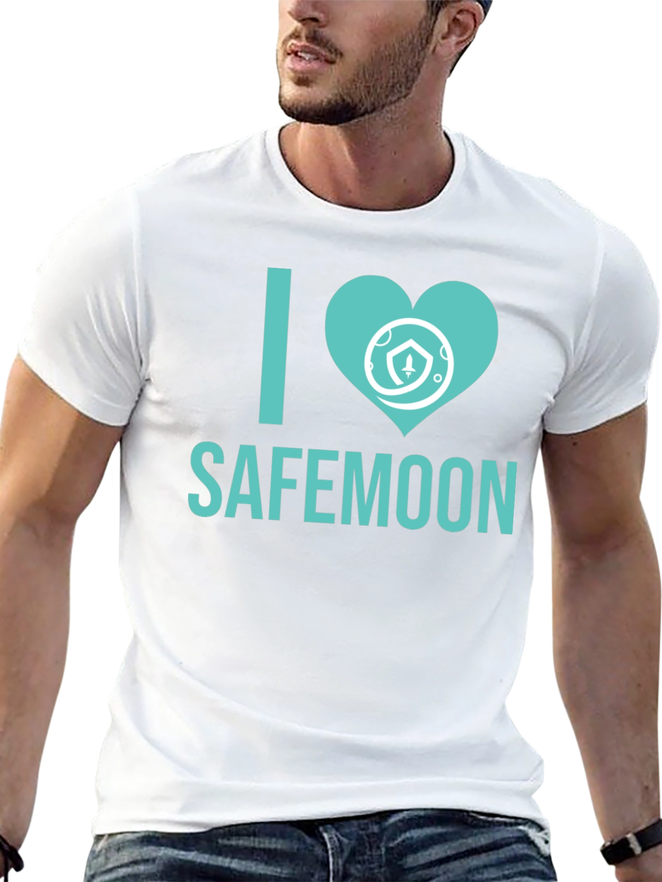 I Love Safemoon Crypto Black T-Shirt