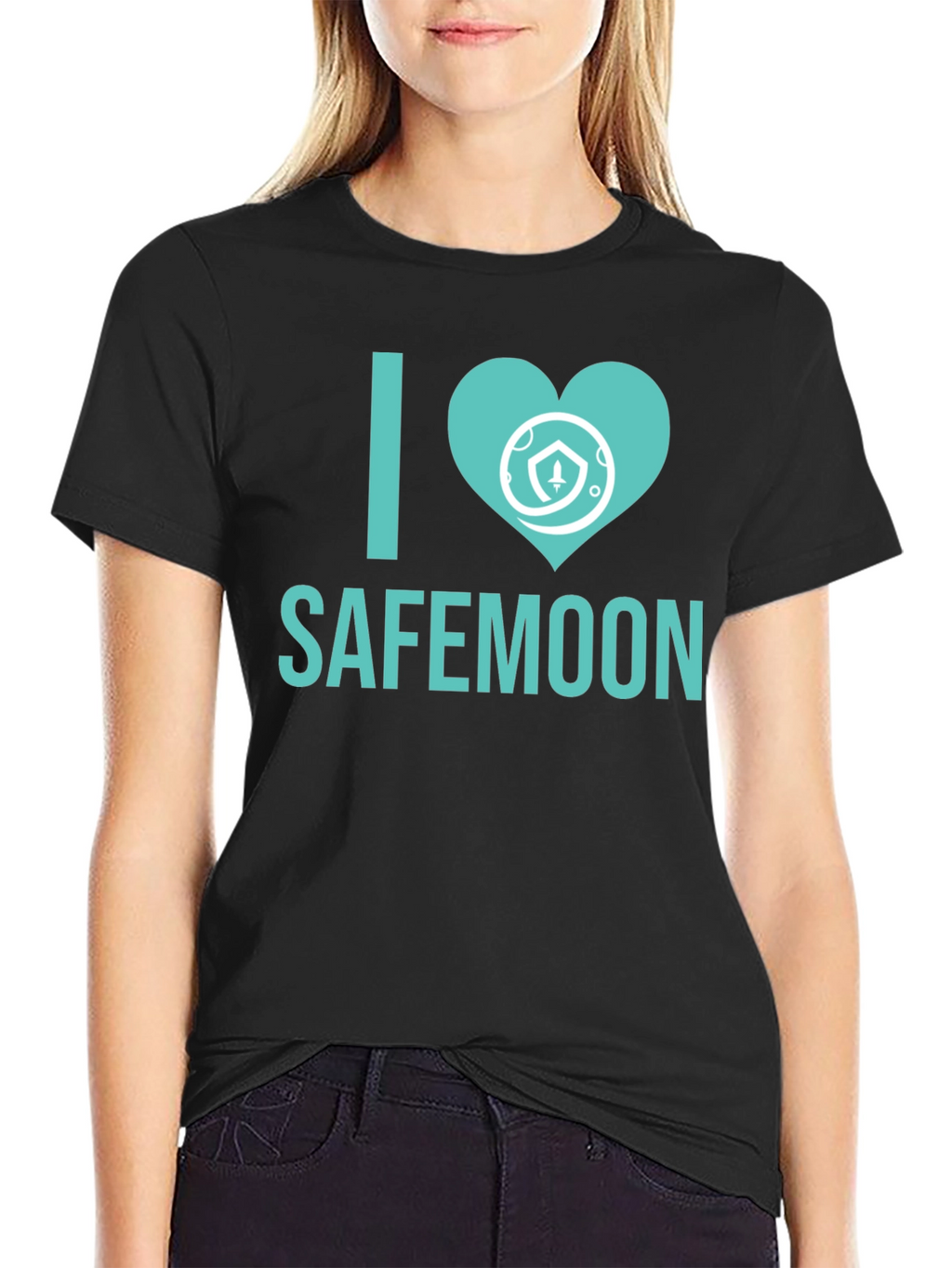 I Love Safemoon Crypto Black T-Shirt