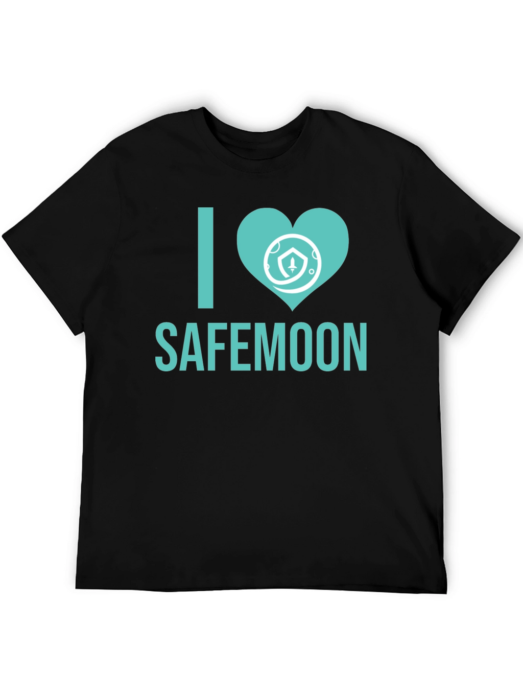 I Love Safemoon Crypto Black T-Shirt