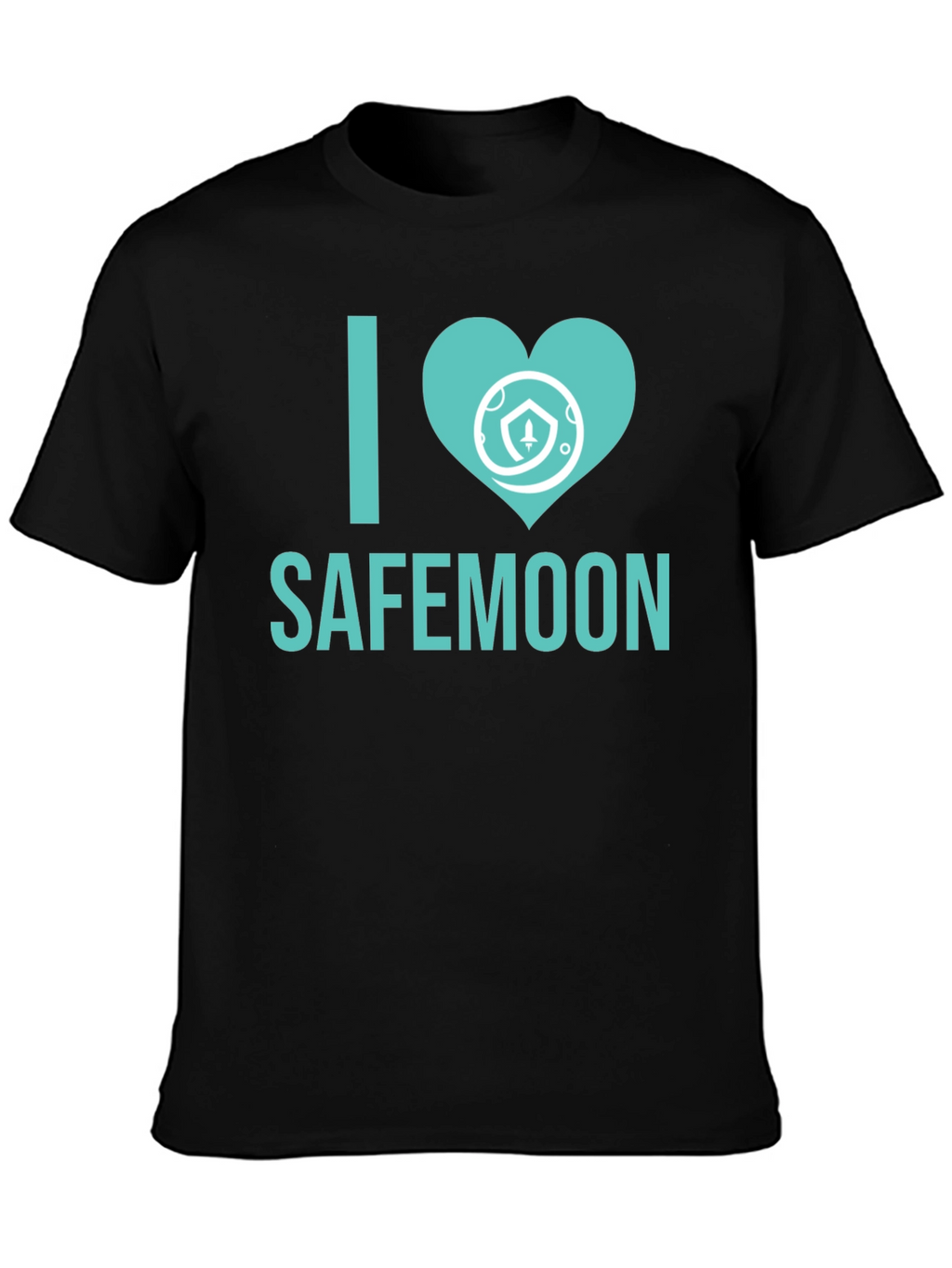 I Love Safemoon Crypto Black T-Shirt