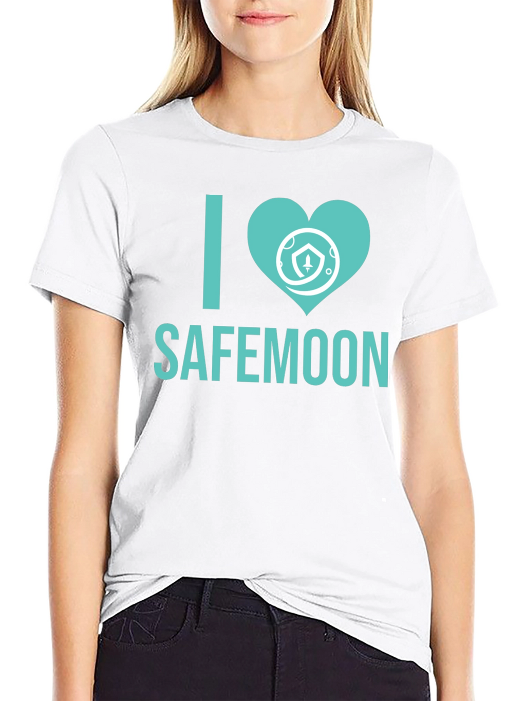 I Love Safemoon Crypto Black T-Shirt