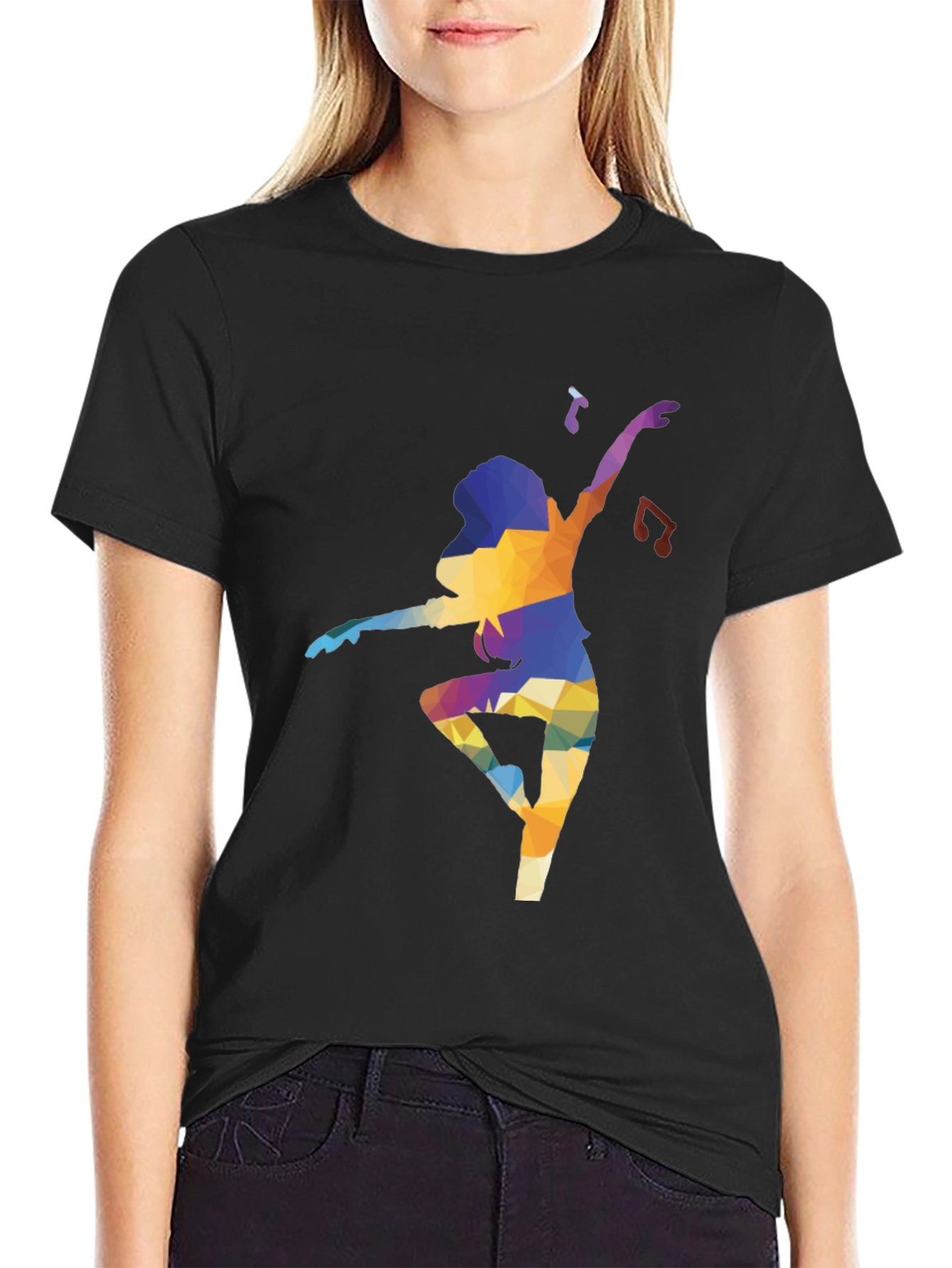 Abstract Dancer Graphic T-Shirt