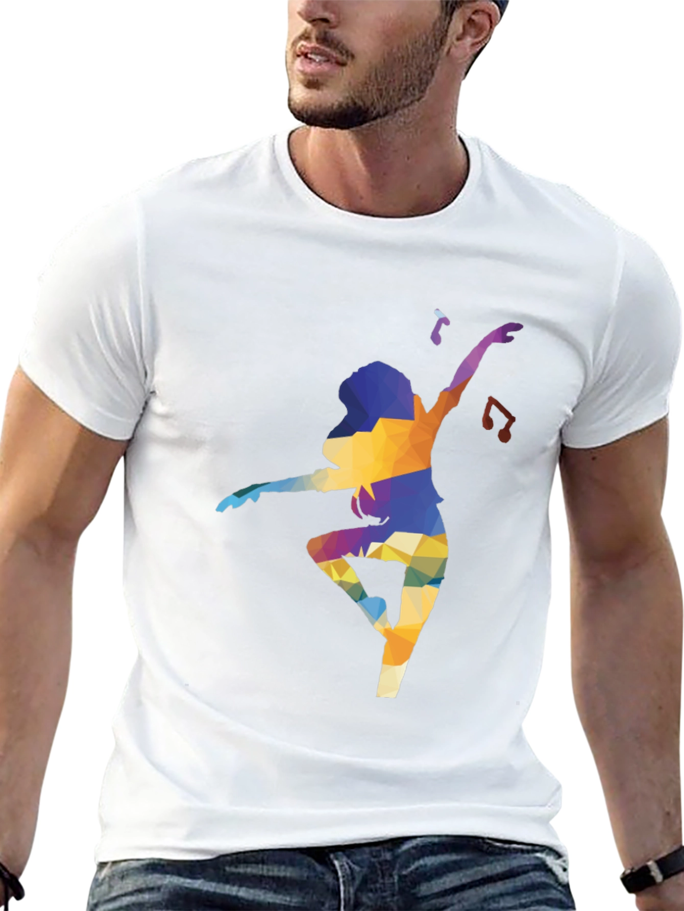 Abstract Dancer Graphic T-Shirt