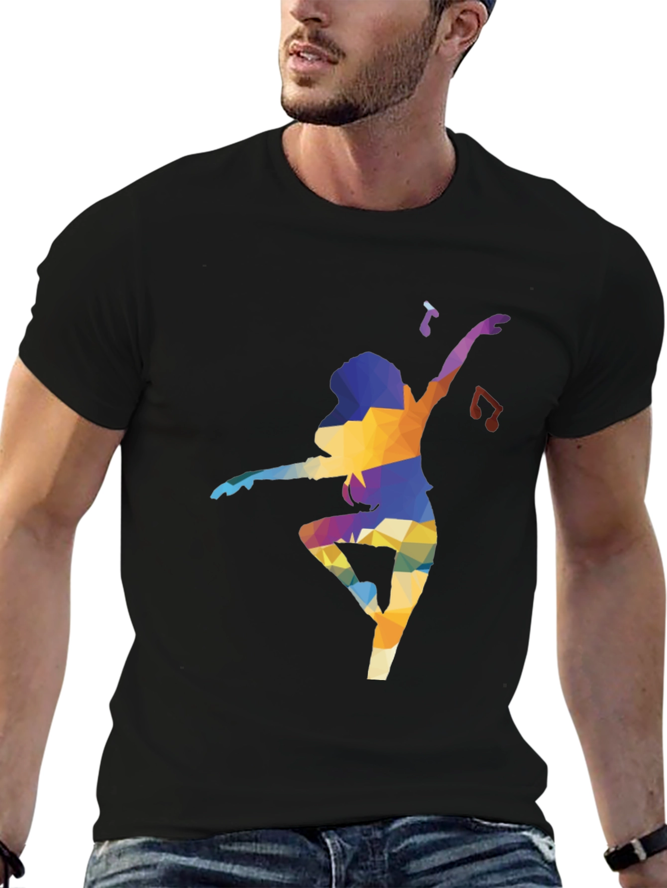 Abstract Dancer Graphic T-Shirt