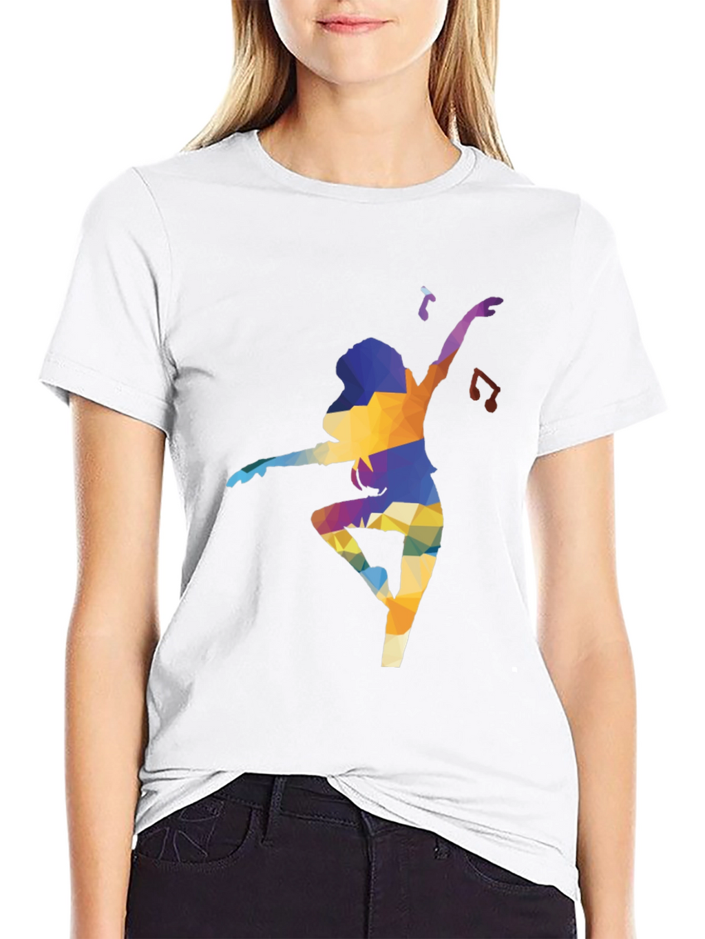 Abstract Dancer Graphic T-Shirt