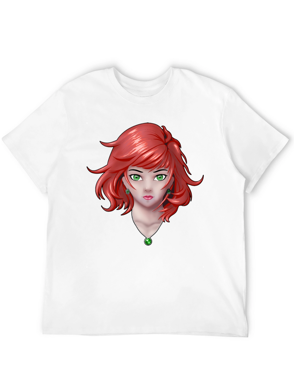 Anime Girl Graphic Black T-Shirt